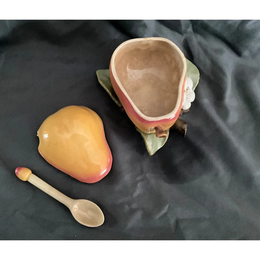 Marujon Rare Japanese Suger Bowl w/spoon